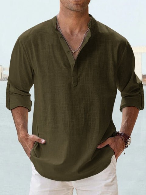 Jonas | Men's Casual Breathable Faux Linen Summer Shirt