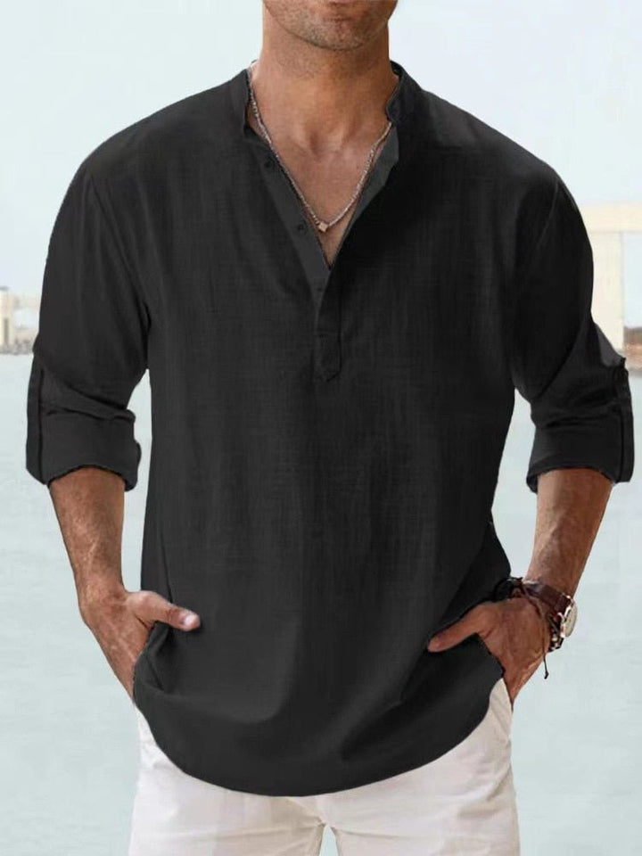 Jonas | Men's Casual Breathable Faux Linen Summer Shirt