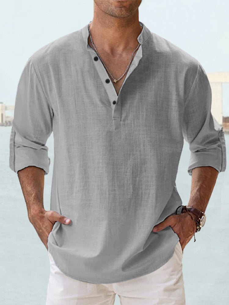 Jonas | Men's Casual Breathable Faux Linen Summer Shirt
