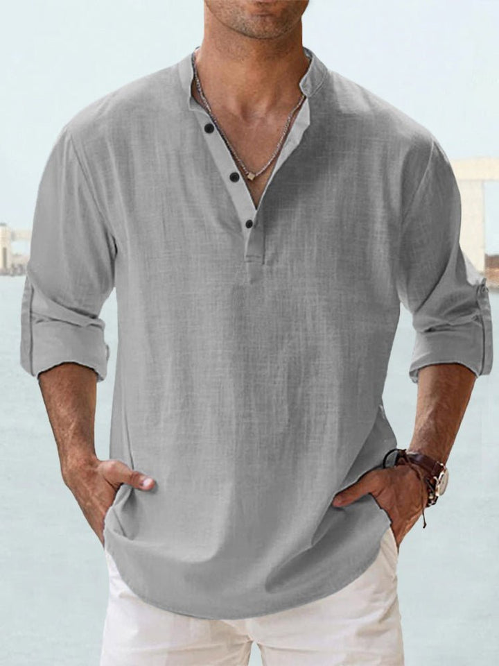 Jonas | Men's Casual Breathable Faux Linen Summer Shirt