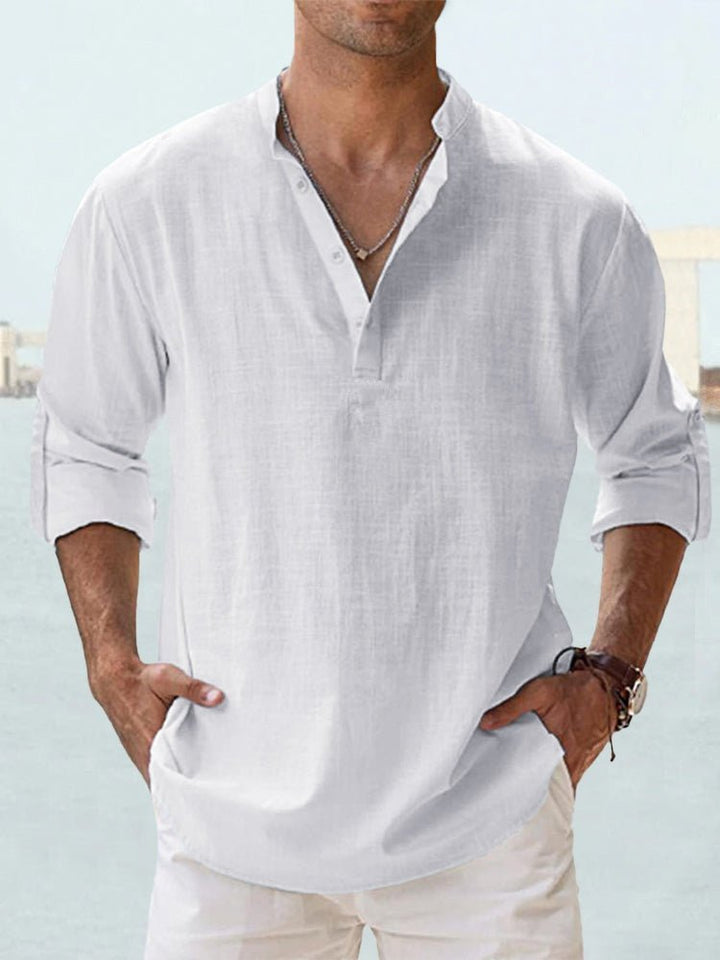 Jonas | Men's Casual Breathable Faux Linen Summer Shirt