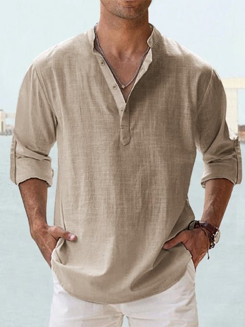 Jonas | Men's Casual Breathable Faux Linen Summer Shirt