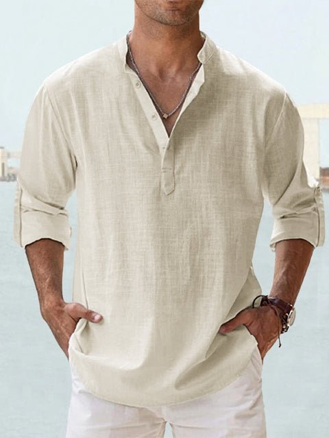 Jonas | Men's Casual Breathable Faux Linen Summer Shirt