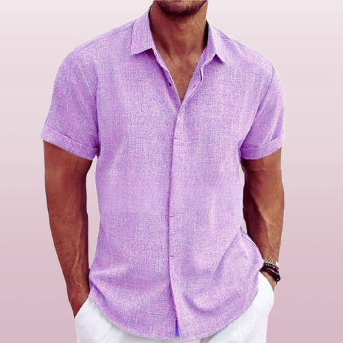 Jordan | Men's Lightweight Linen Short Sleeve Button Down Shirt