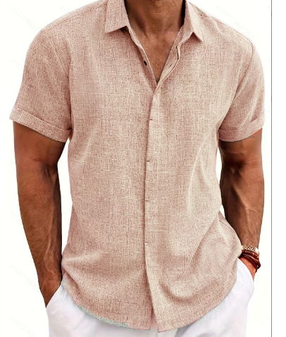Jordan | Men's Lightweight Linen Short Sleeve Button Down Shirt