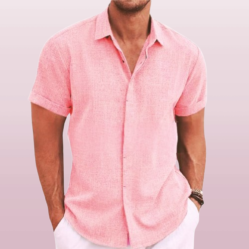 Jordan | Men's Lightweight Linen Short Sleeve Button Down Shirt