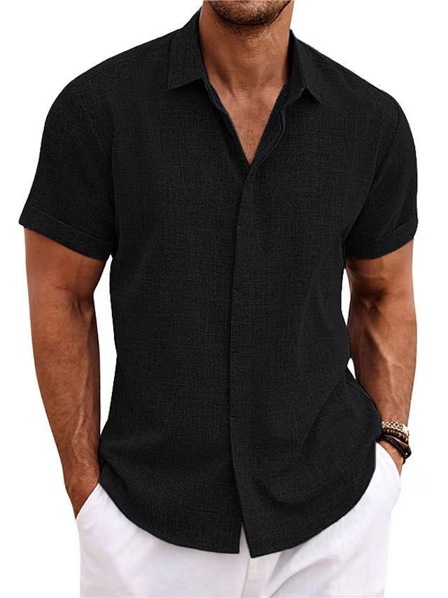 Jordan | Men's Lightweight Linen Short Sleeve Button Down Shirt