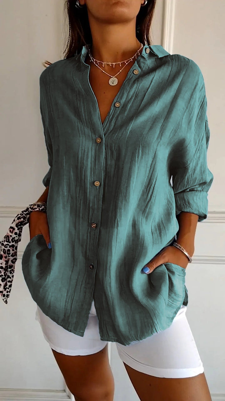 Women's Button-Front Shirt for Summer