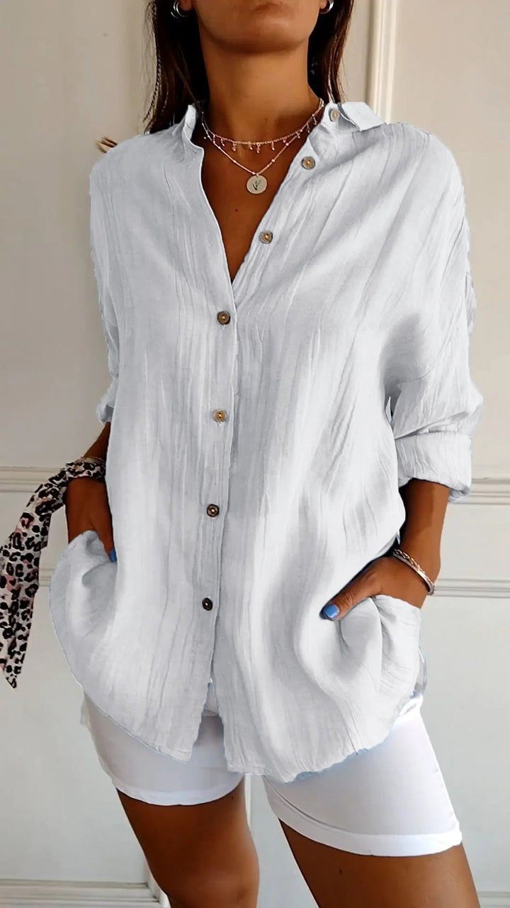 Women's Button-Front Shirt for Summer
