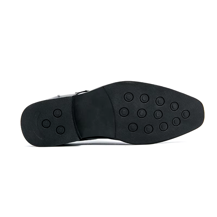 Julian | Men's Single Strap Buckle Perforated Dress Shoes