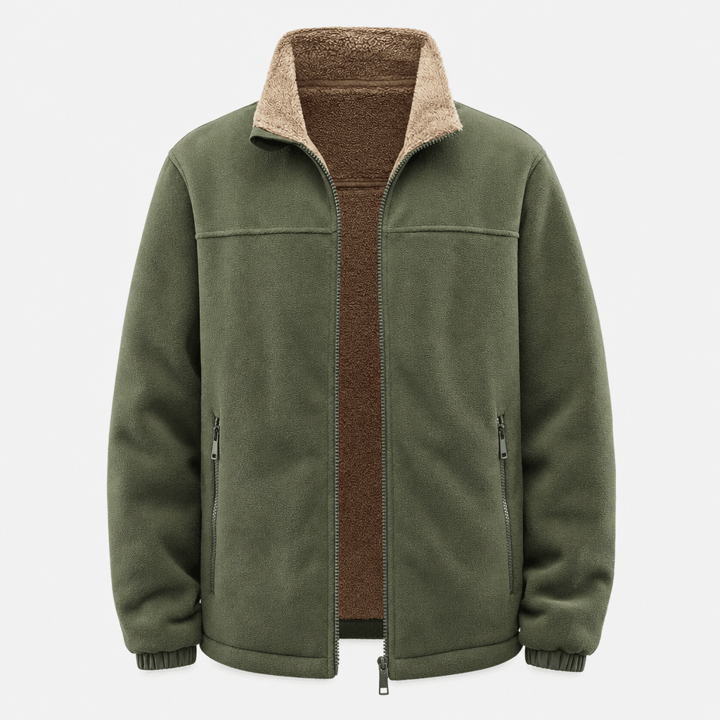 Julius | Men's Borg-Lined Half-Zip Jacket