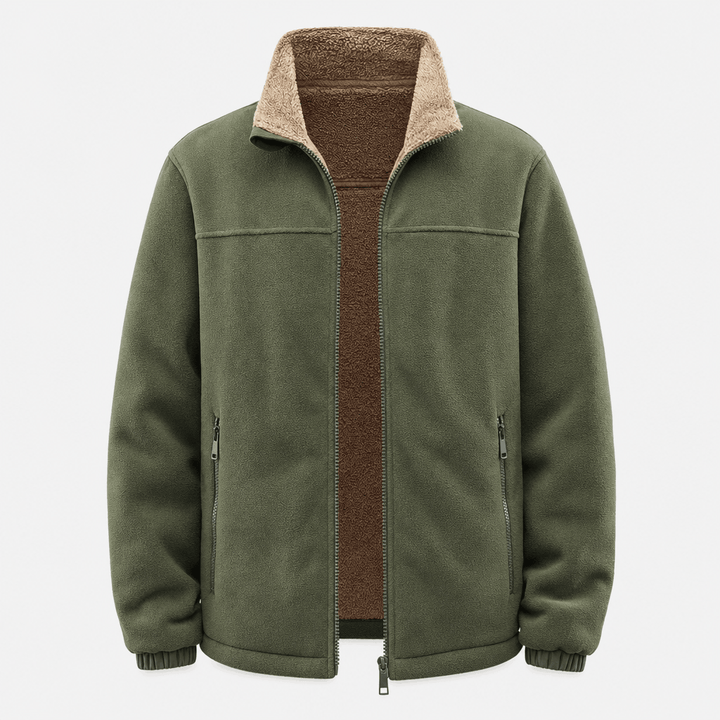 Julius | Men's Borg-Lined Half-Zip Jacket
