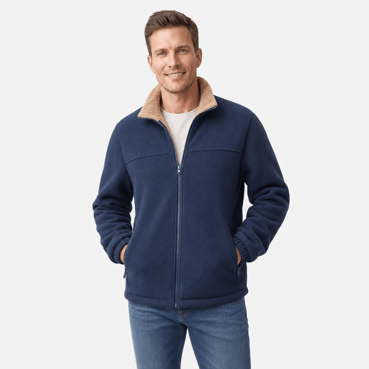 Julius | Men's Borg-Lined Half-Zip Jacket