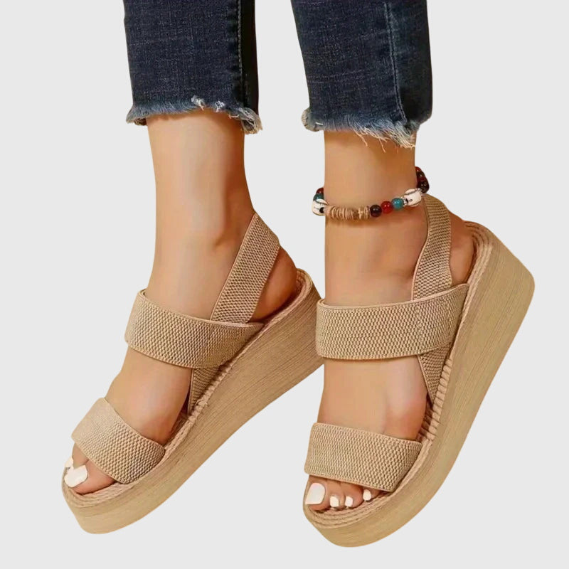 Kelsey | Women's Minimalist Open-Toe Platform Slingback Sandals