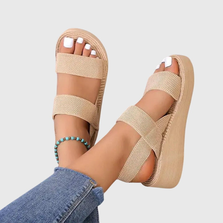 Kelsey | Women's Minimalist Open-Toe Platform Slingback Sandals