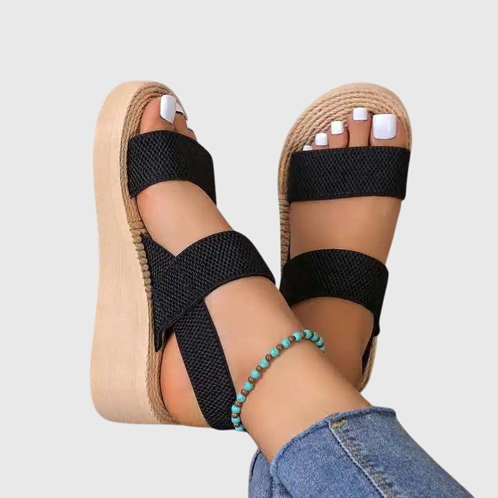 Kelsey | Women's Minimalist Open-Toe Platform Slingback Sandals