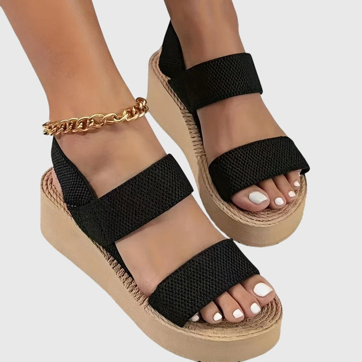 Kelsey | Women's Minimalist Open-Toe Platform Slingback Sandals
