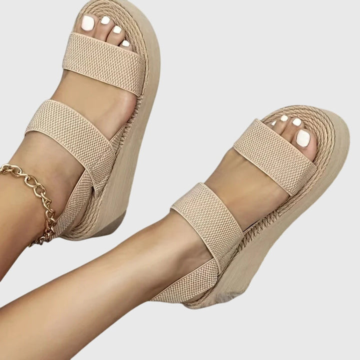 Kelsey | Women's Minimalist Open-Toe Platform Slingback Sandals