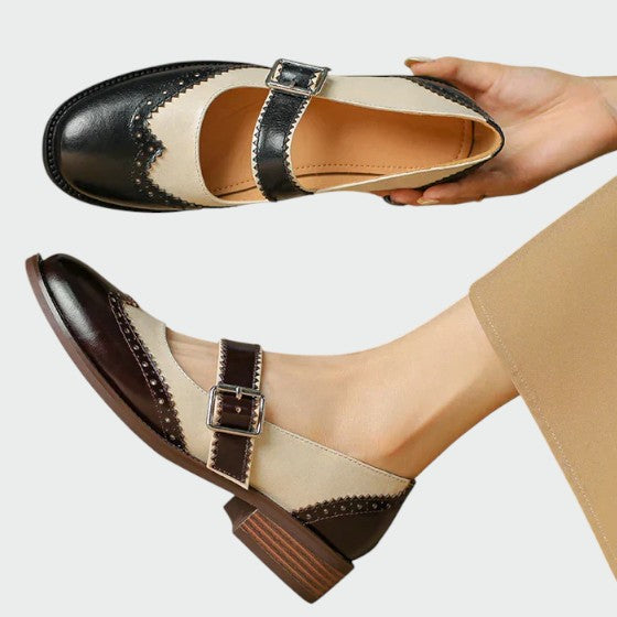 Olivia | Leather Mary Janes