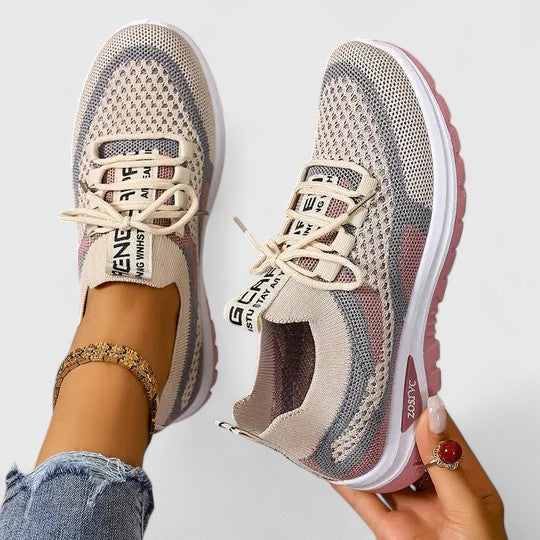 Koralyn | Women's Breathable Lace-Up Cushioned Sneakers