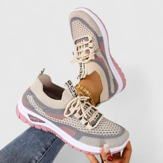 Koralyn | Women's Breathable Lace-Up Cushioned Sneakers