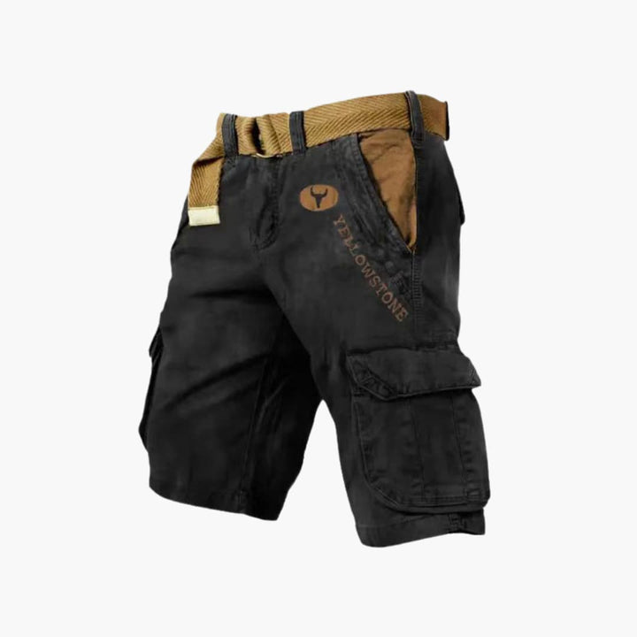 Lance | Men's Belted Multi-Pocket Loose Cargo Shorts