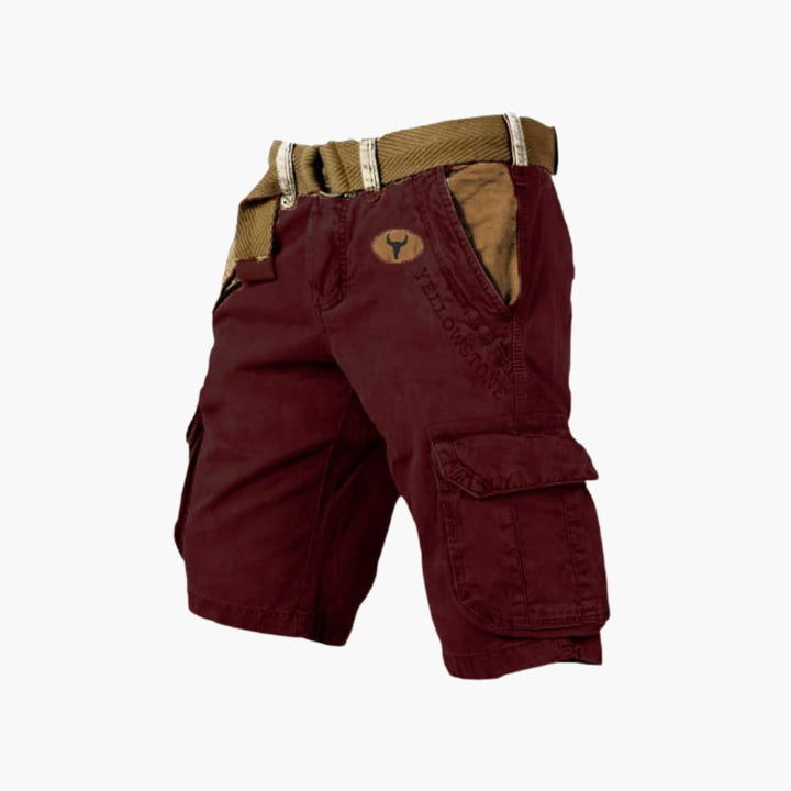Lance | Men's Belted Multi-Pocket Loose Cargo Shorts