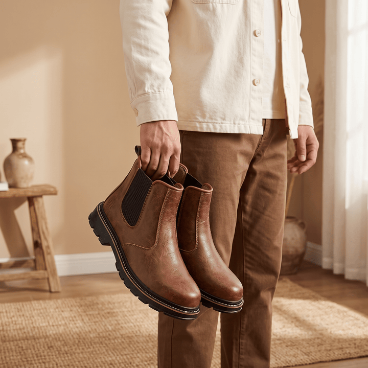 Landric | Men's Lugged Chelsea Work Boots