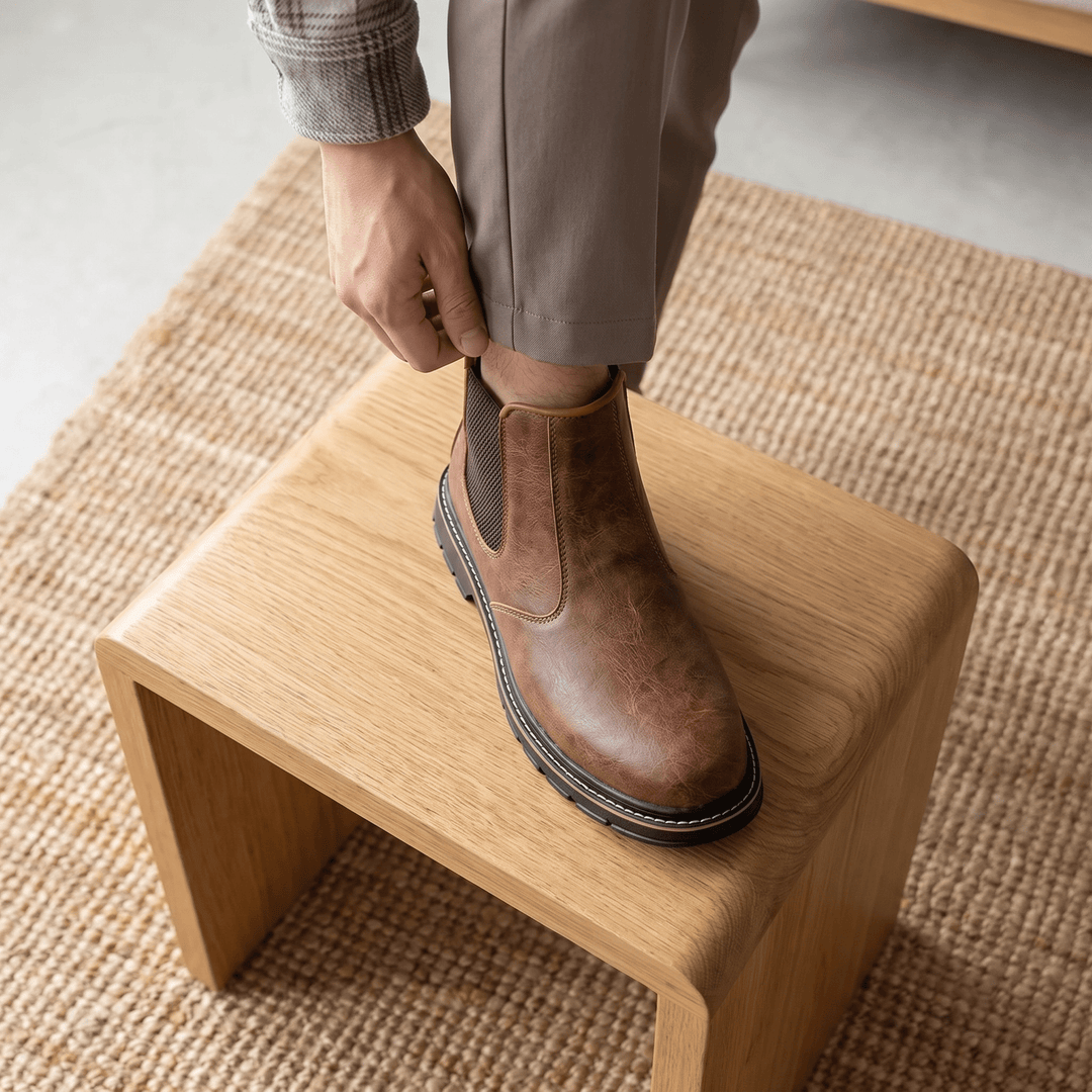 Landric | Men's Lugged Chelsea Work Boots