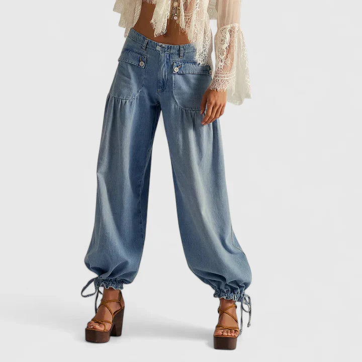 Lani | Women's Bohemian Wide-Leg Pleated Pants