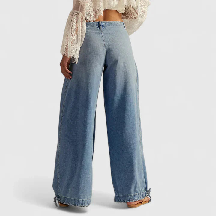 Lani | Women's Bohemian Wide-Leg Pleated Pants