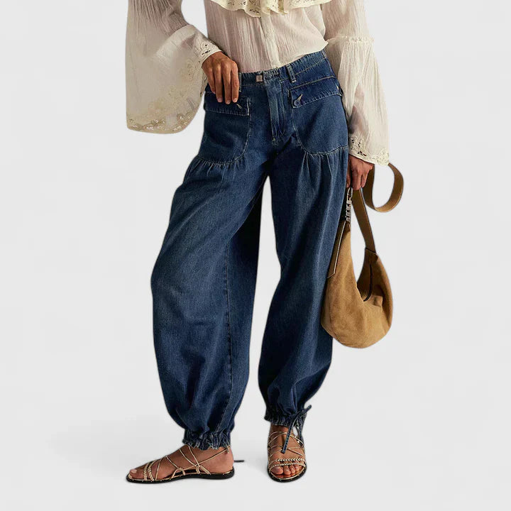 Lani | Women's Bohemian Wide-Leg Pleated Pants
