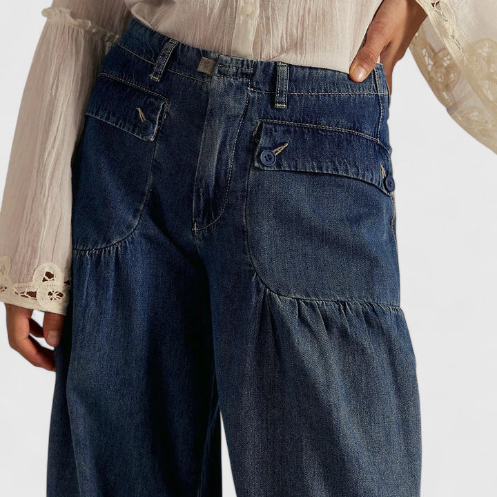 Lani | Women's Bohemian Wide-Leg Pleated Pants