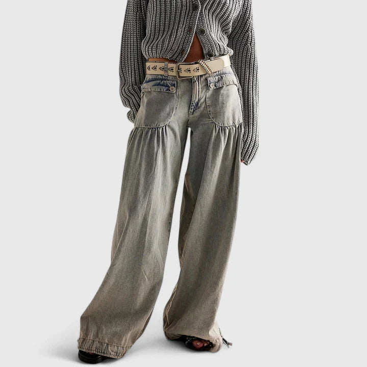 Lani | Women's Bohemian Wide-Leg Pleated Pants