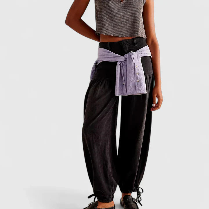 Lani | Women's Bohemian Wide-Leg Pleated Pants