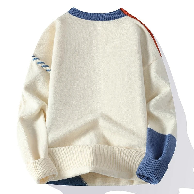 Laurent | Men's Patchwork Colourblock Sweater