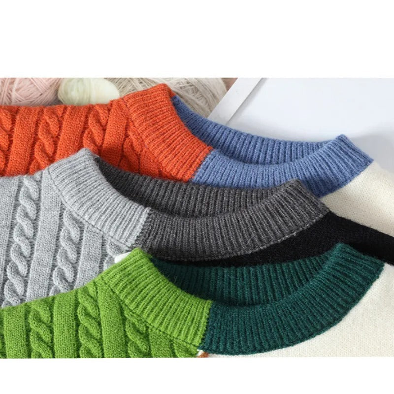 Laurent | Men's Patchwork Colourblock Sweater