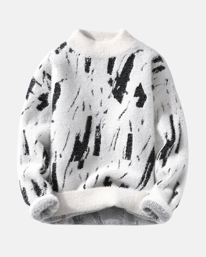 Leopold | Men's Abstract Pattern Chunky Sweater
