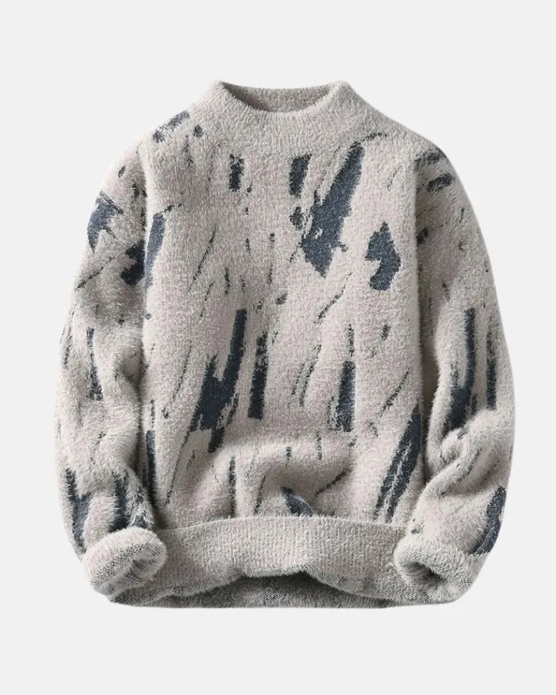 Leopold | Men's Abstract Pattern Chunky Sweater