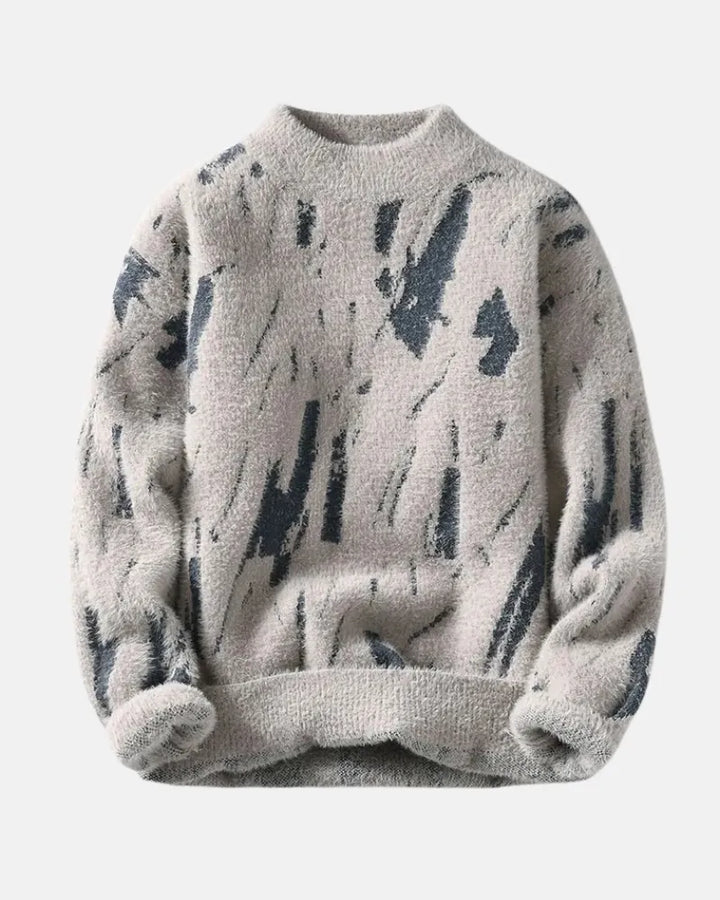 Leopold | Men's Abstract Pattern Chunky Sweater