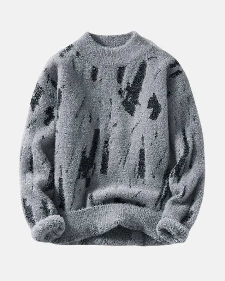 Leopold | Men's Abstract Pattern Chunky Sweater