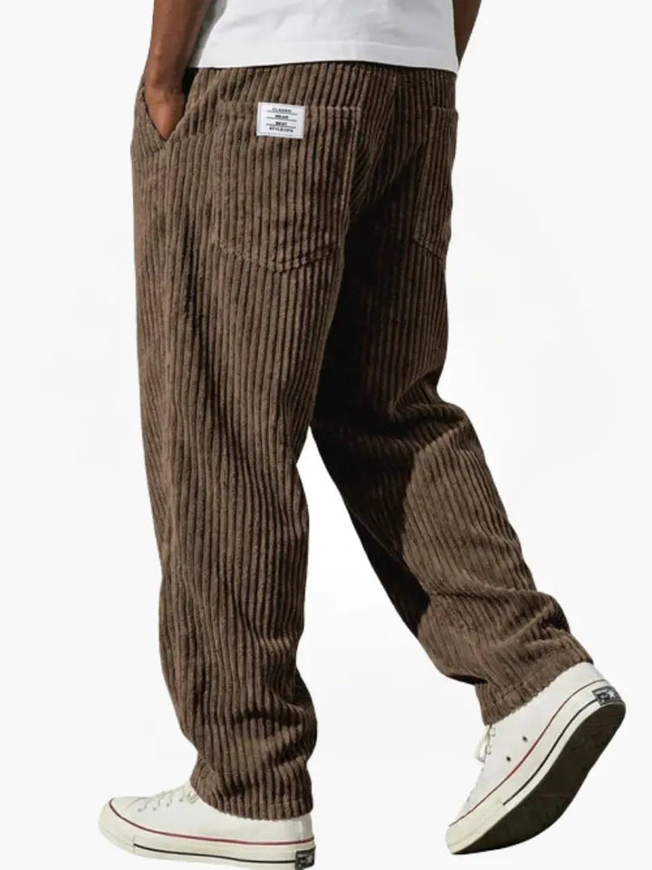 Leufroy | Men's Wide Wale Ribbed Trousers