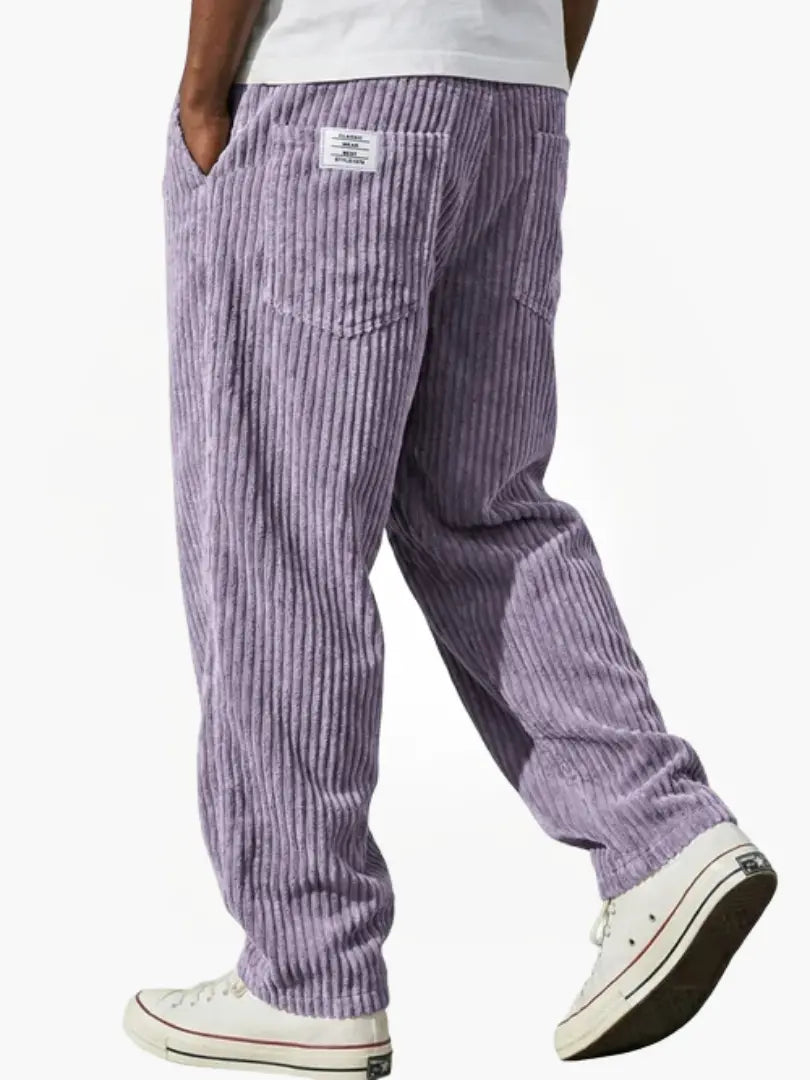 Leufroy | Men's Wide Wale Ribbed Trousers