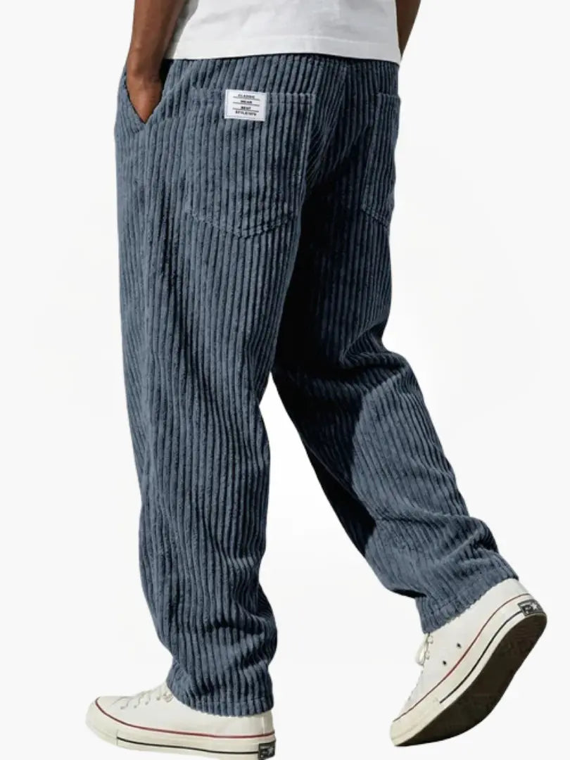 Leufroy | Men's Wide Wale Ribbed Trousers