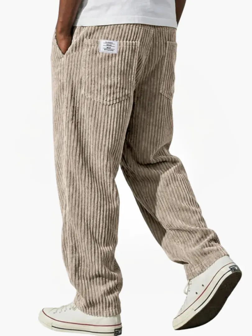 Leufroy | Men's Wide Wale Ribbed Trousers