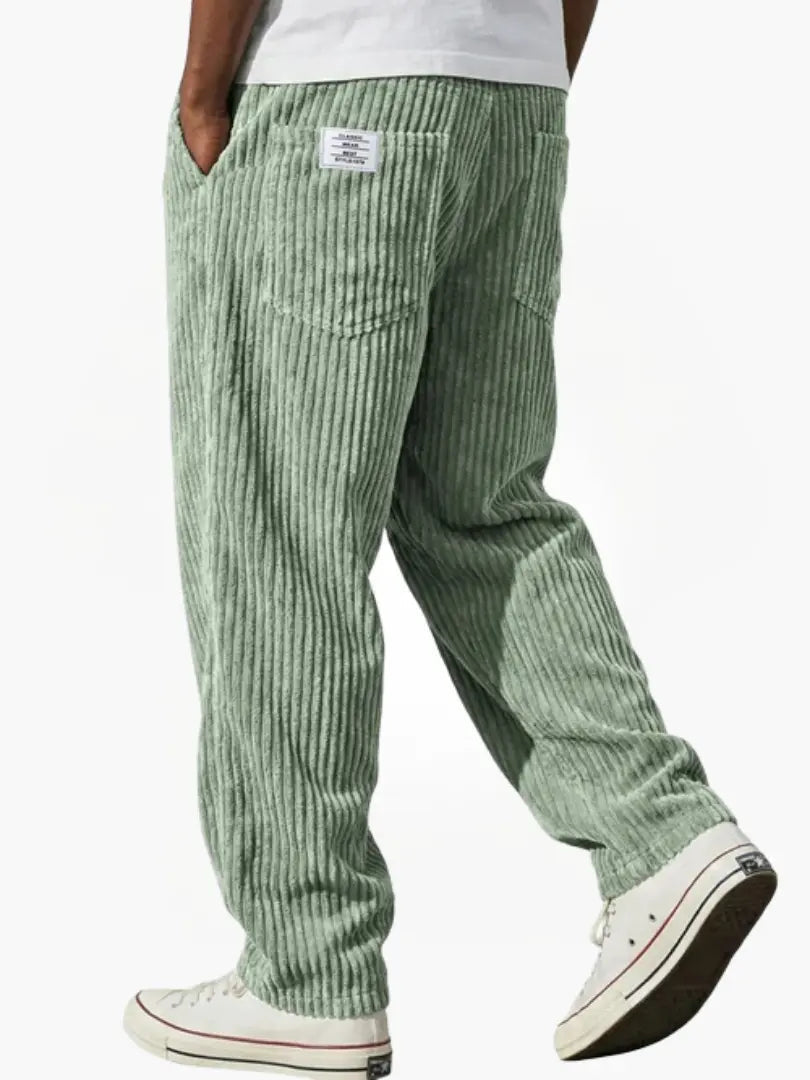 Leufroy | Men's Wide Wale Ribbed Trousers
