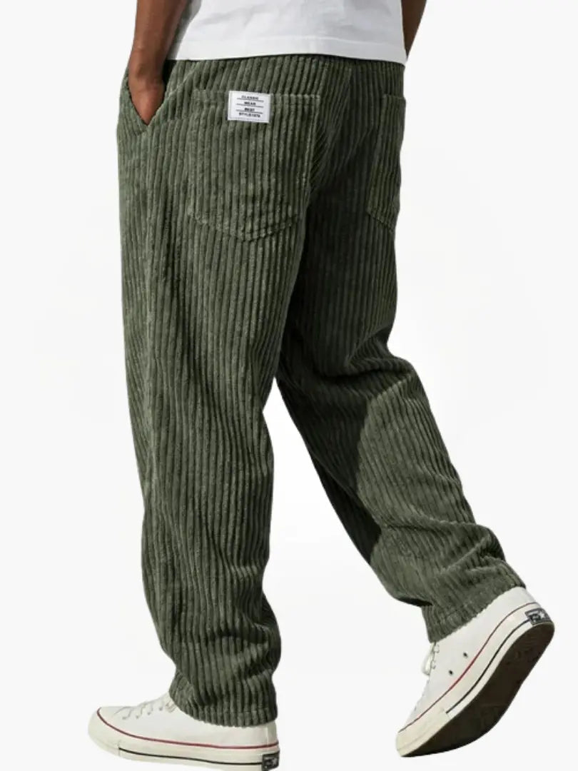 Leufroy | Men's Wide Wale Ribbed Trousers