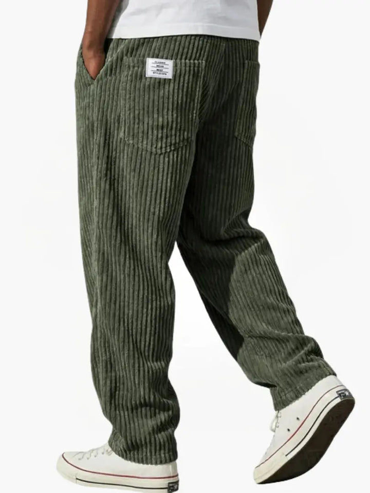 Leufroy | Men's Wide Wale Ribbed Trousers