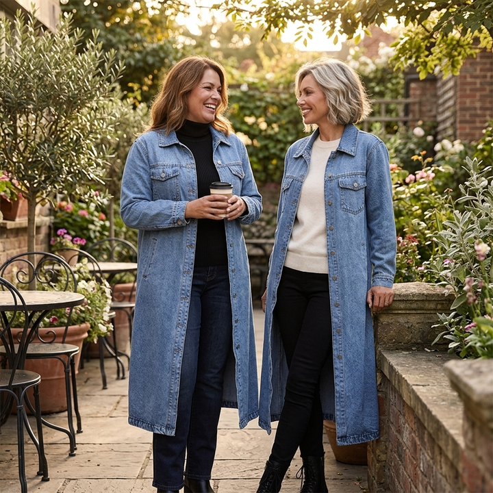 Jacinthe | Women's Longline Oversized Trucker Coat