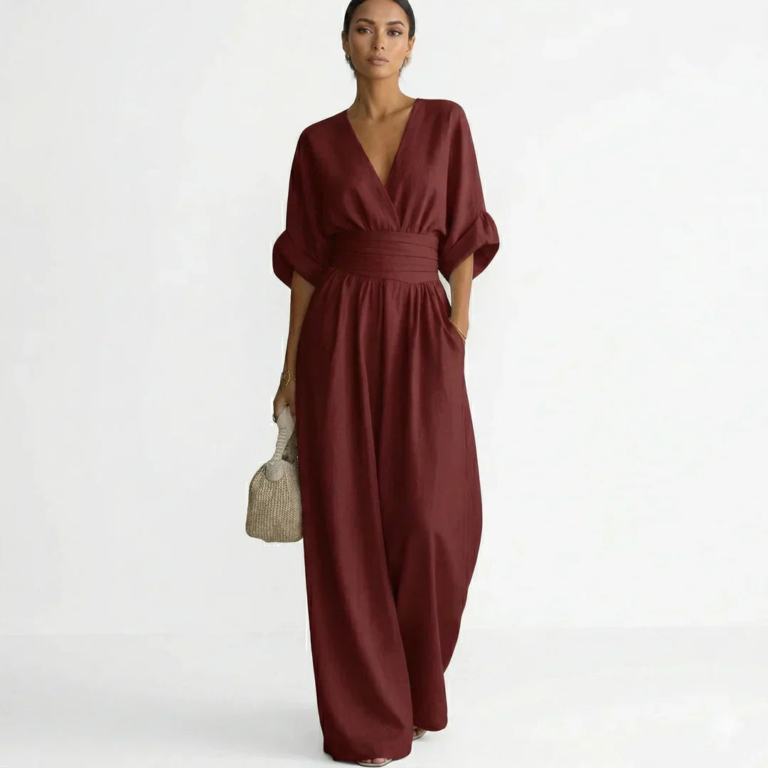 Lillian | Women's Elegant Clean-Line Sophisticated Jumpsuit